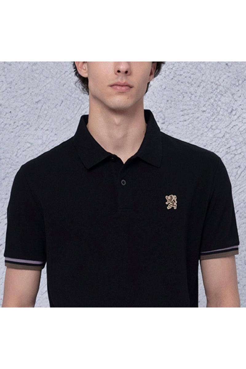 GIORDANO Men's Black Performance Polo - Image 3